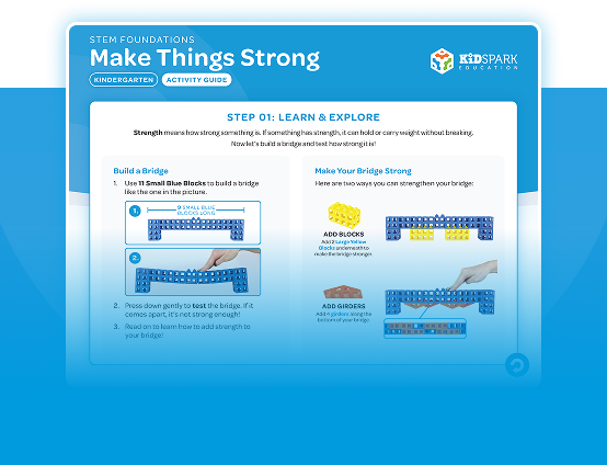 Sample Curriculum - Make Things Strong K - Activity Guide